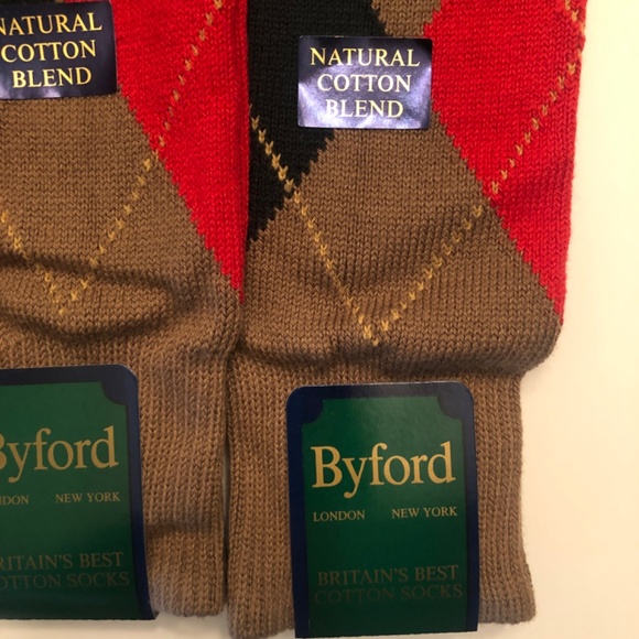 Buford Argyle Golf Socks with Custom Gift Boxes, 5 Pair, 4 Balls, 2 Ball Markers - Picture 2 of 6